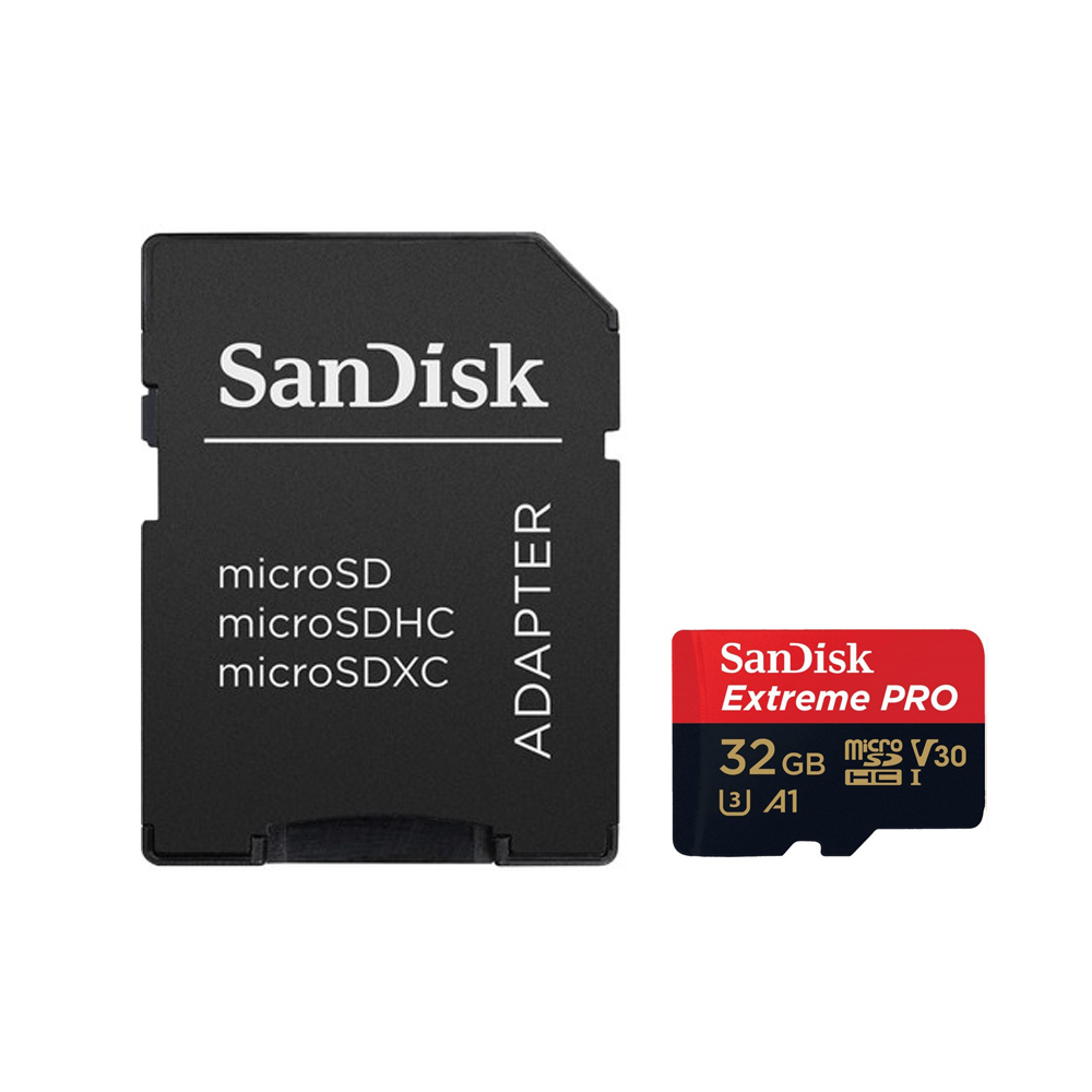 SanDisk EXTREME PRO® A1 32GB microSDXC UHS-I Card with Adapter - 100MB/s**667x 
